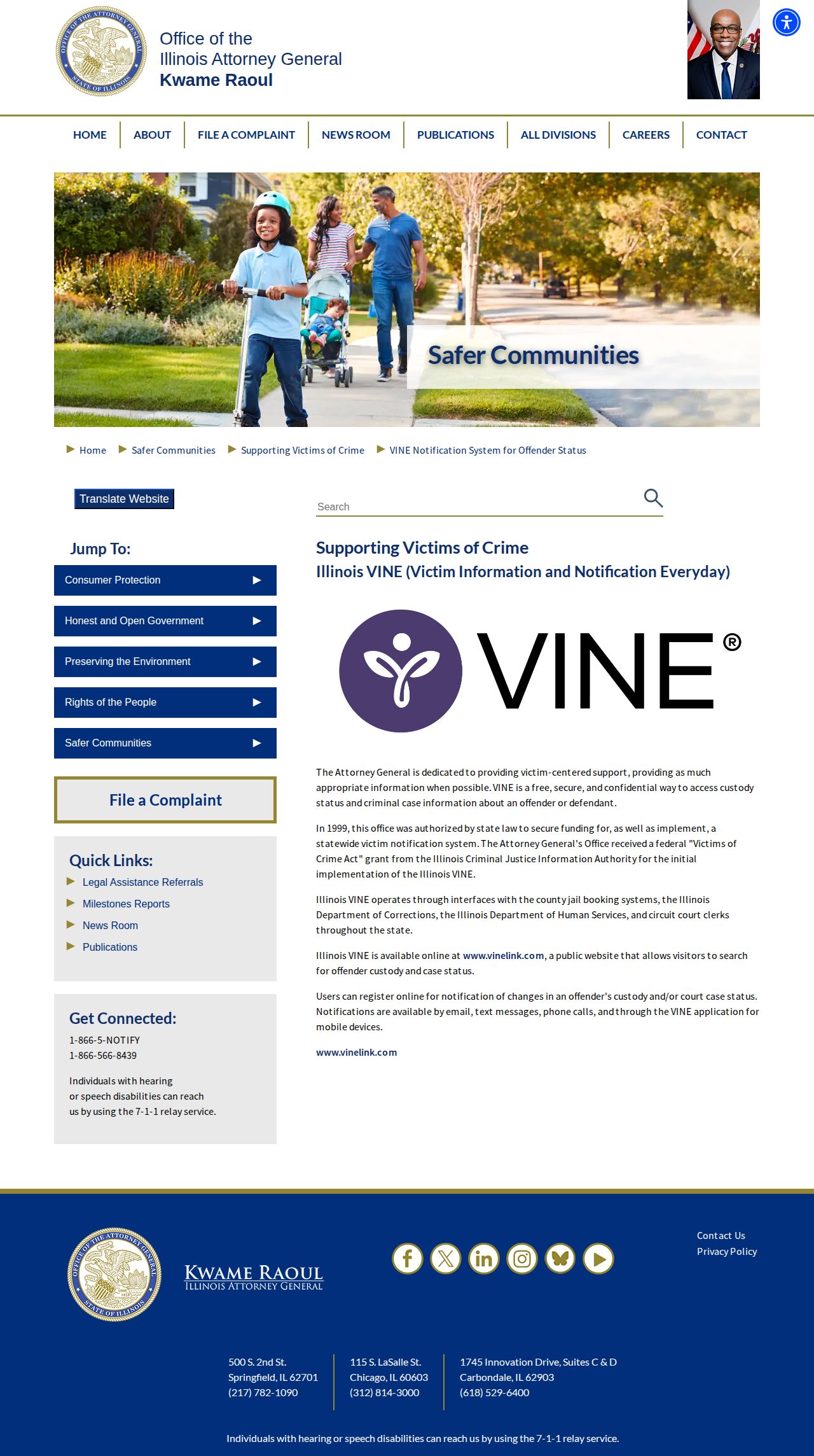 Pulaski County VINELink release notification explanation